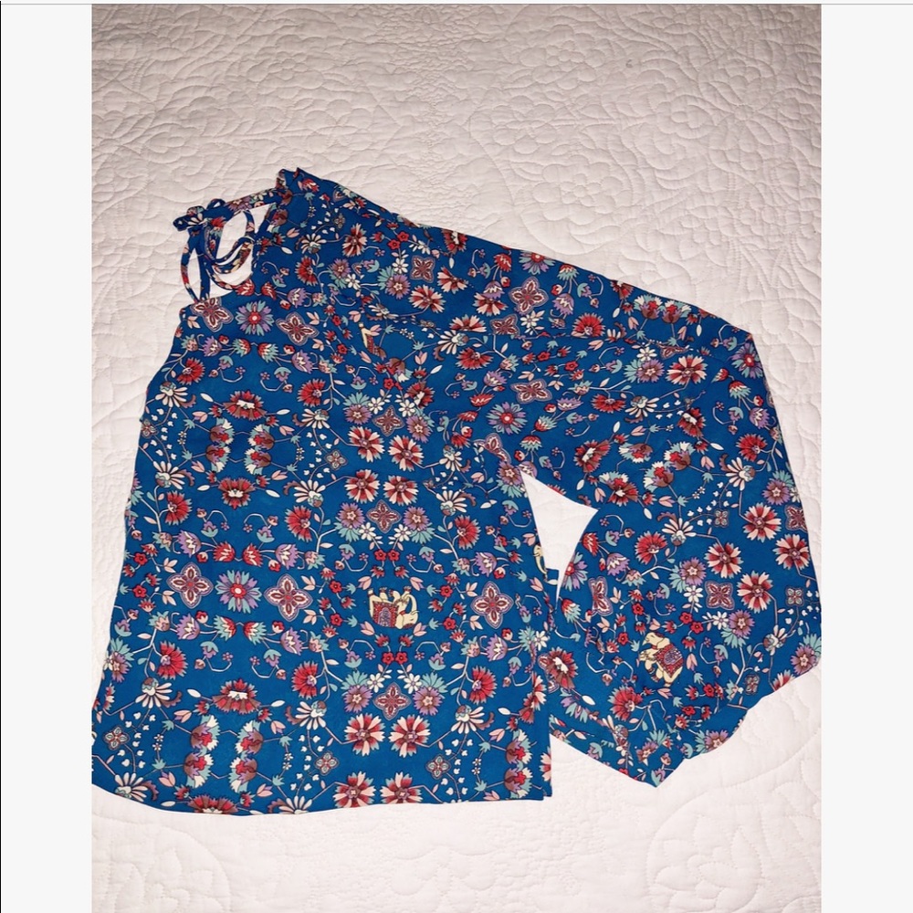 Printed silky top